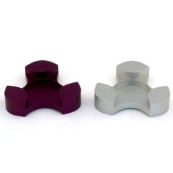 Agayof Design Large Aluminum Leaves Travel Shabbat Candle Holders - Va