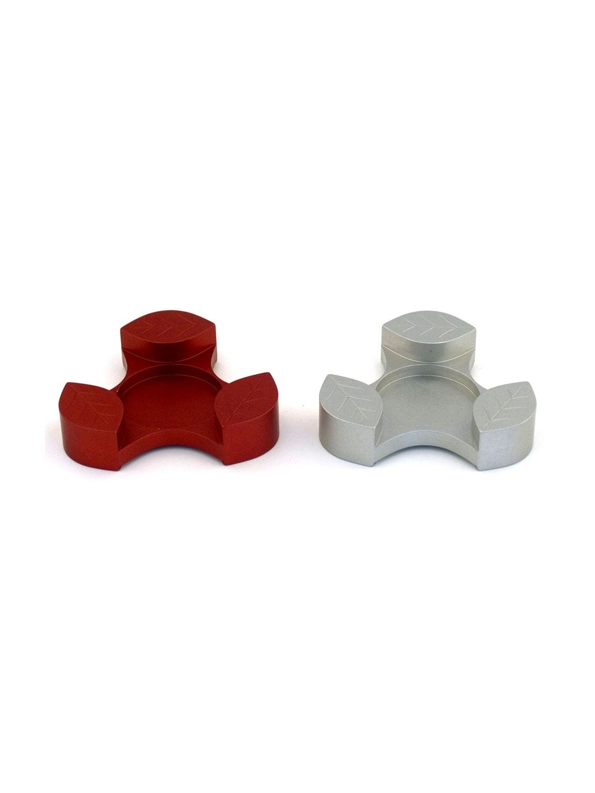 Agayof Design Large Aluminum Leaves Travel Shabbat Candle Holders - Va