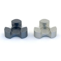 Agayof Design Large Aluminum Leaves Travel Shabbat Candle Holders - Va