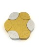 Agayof Design Large Aluminum Leaves Travel Shabbat Candle Holders - Va