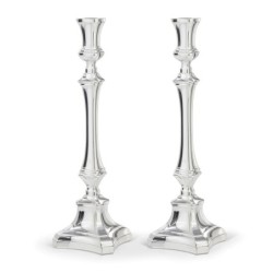 Hazorfim Silver-Plated Shabbat Candlesticks