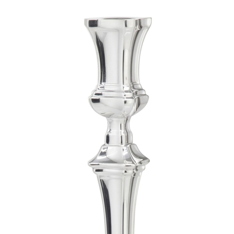 Hazorfim Silver-Plated Shabbat Candlesticks