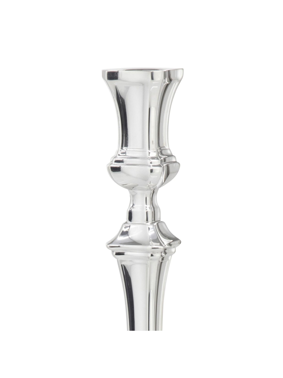 Hazorfim Silver-Plated Shabbat Candlesticks