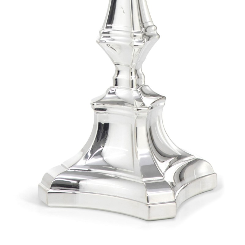 Hazorfim Silver-Plated Shabbat Candlesticks