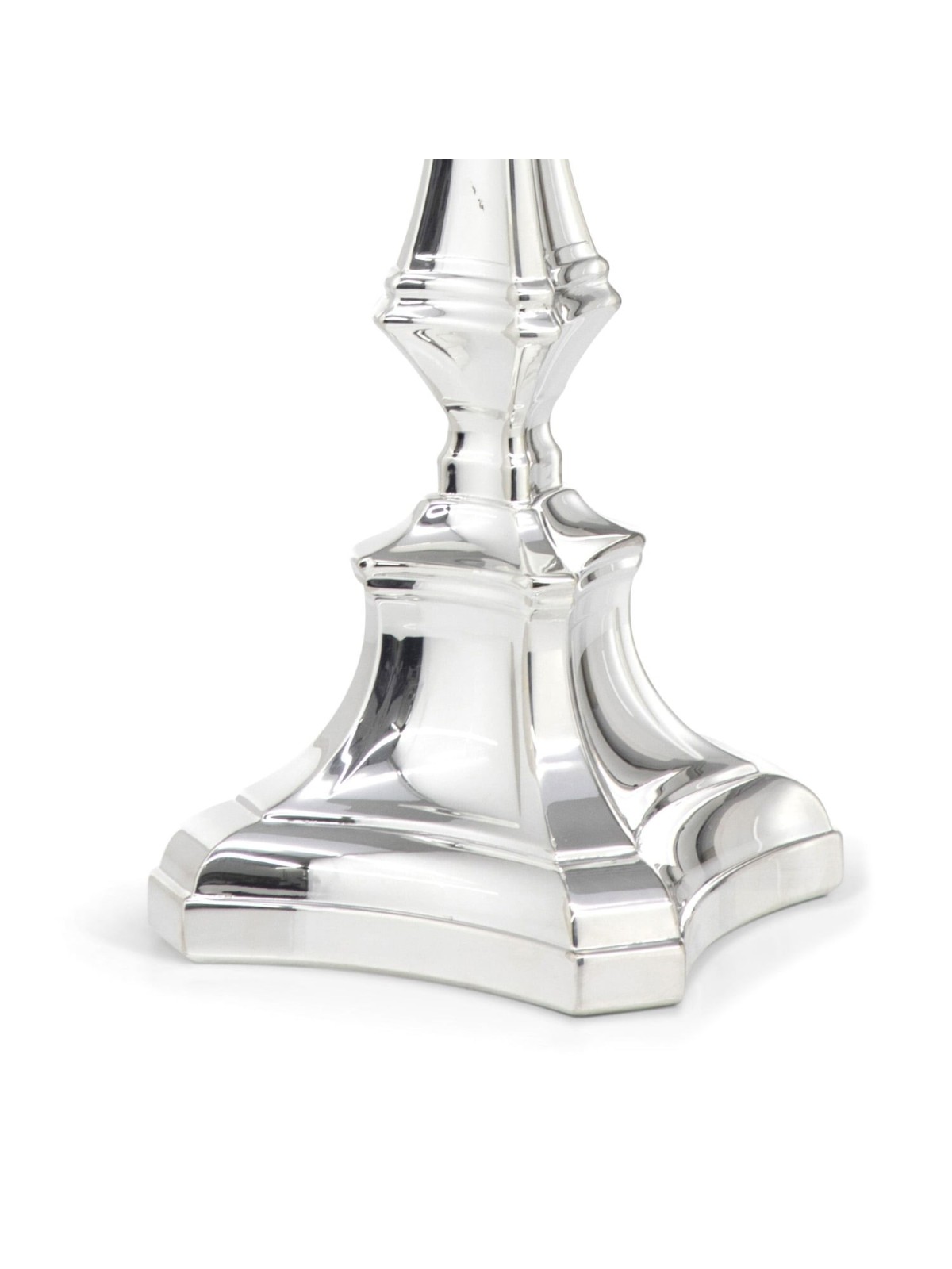 Hazorfim Silver-Plated Shabbat Candlesticks