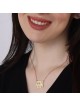 24K Gold-Plated Double Hebrew Name Necklace (Classic Script)