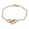 Double Thickness Gold-Plated Infinity Personalized Bracelet (English/H