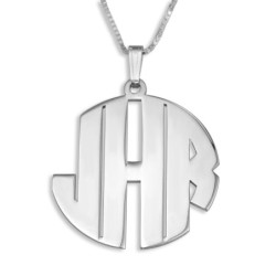 Sterling Silver / Gold Plated Block Letters Monogram Personalized Name
