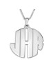 Sterling Silver / Gold Plated Block Letters Monogram Personalized Name