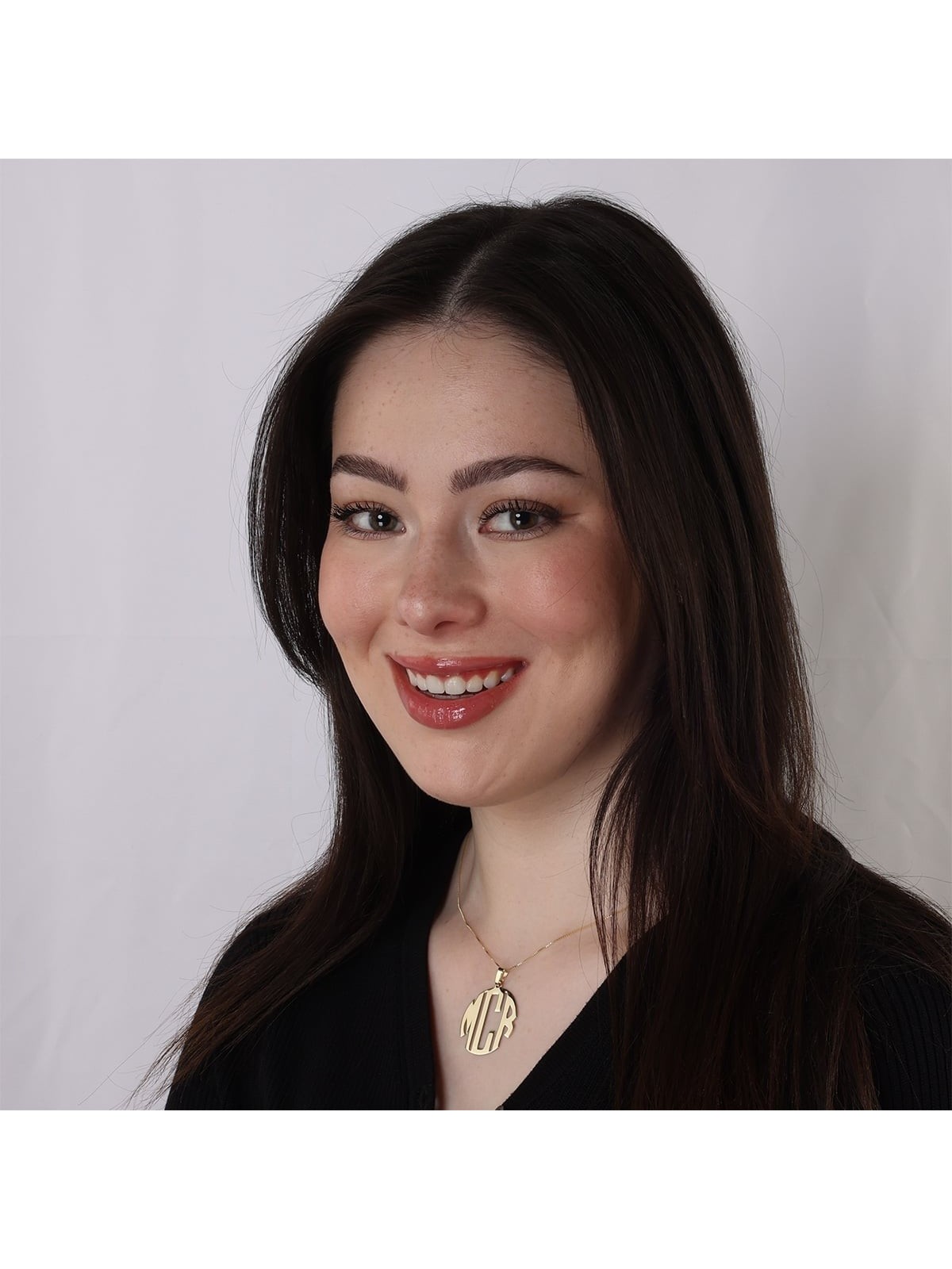 Sterling Silver / Gold Plated Block Letters Monogram Personalized Name