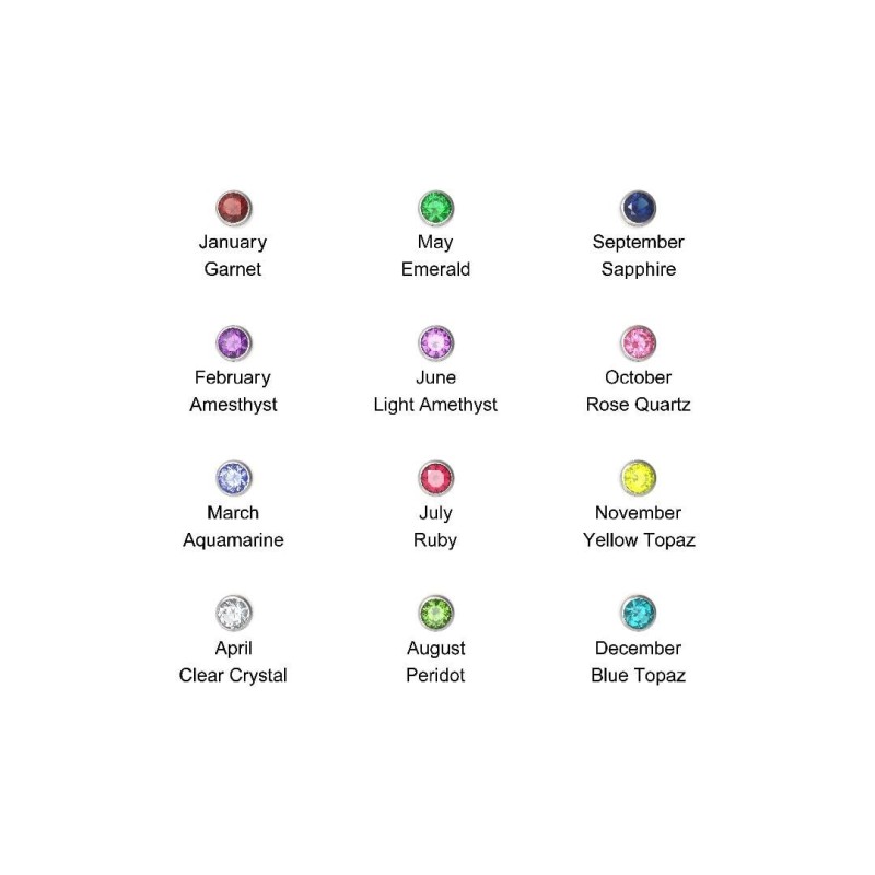 24K Yellow Gold Plated Swarovski Hamsa Initial Necklace with Birthston