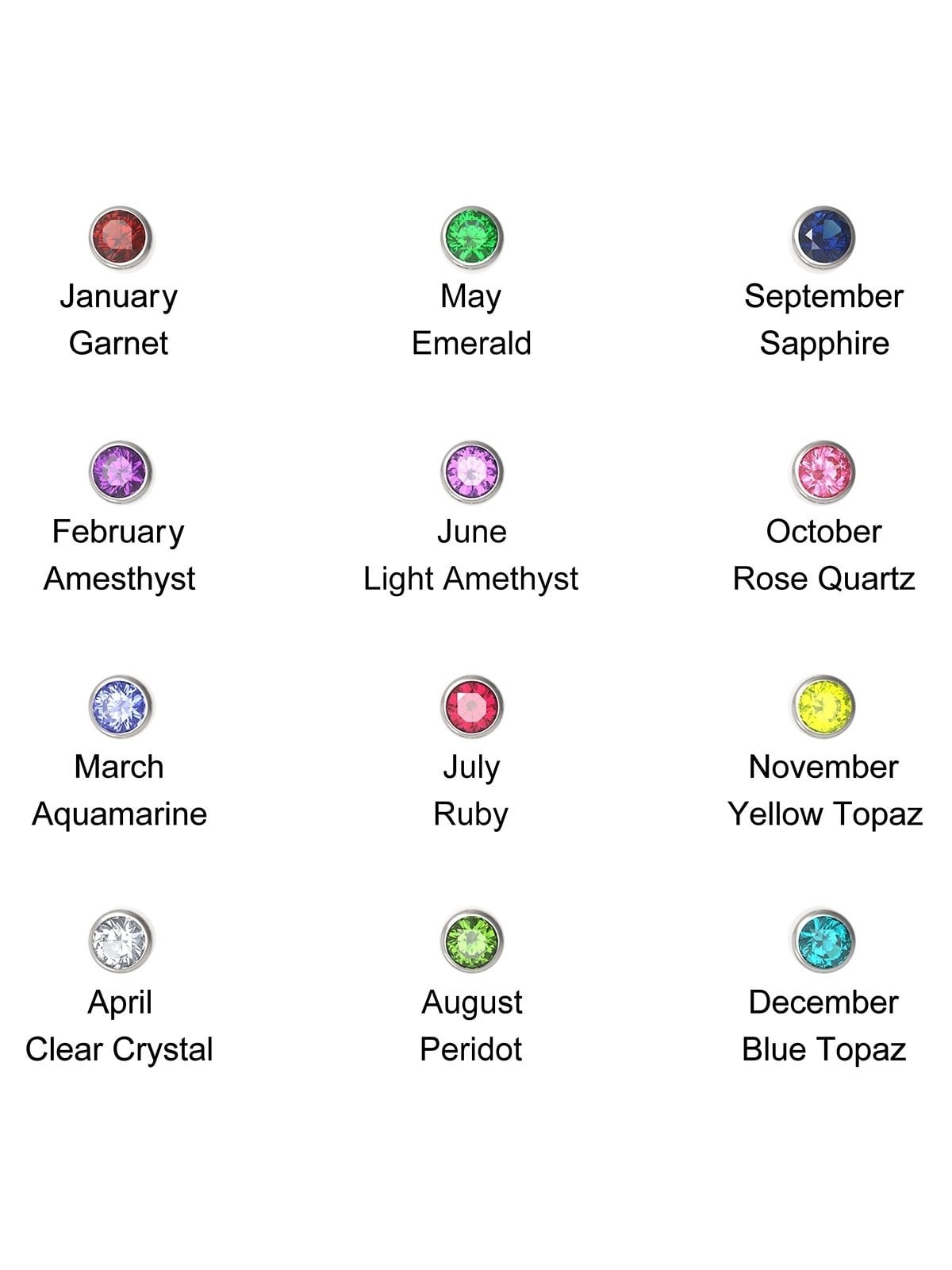 24K Rose Gold Plated Swarovski Hamsa Initial Necklace with Birthstone