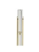 Silver-Plated Mezuzah with Gold Tones by Hazorfim