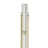 Silver-Plated Mezuzah with Gold Tones by Hazorfim