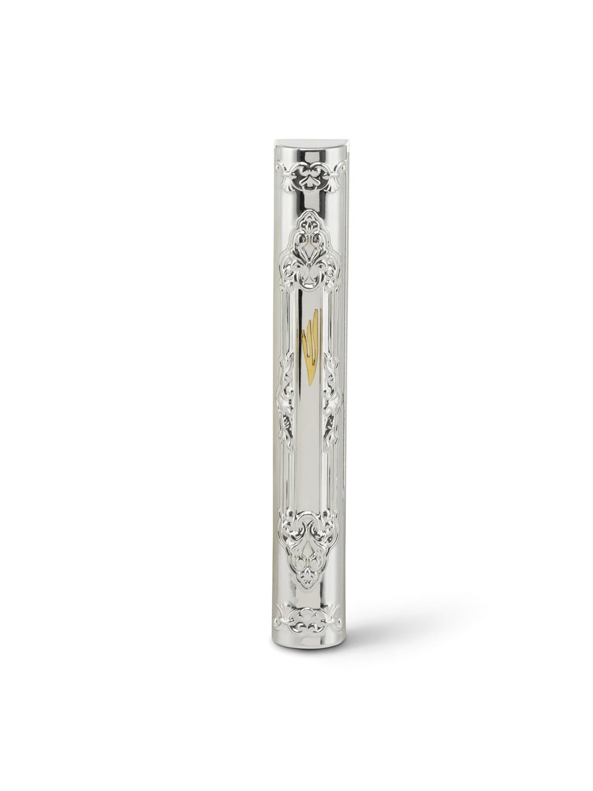Silver-Plated Mezuzah Forma by Hazorfim