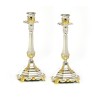 Ornate Silver Plated Candlesticks with G... | Traditional Candlesticks