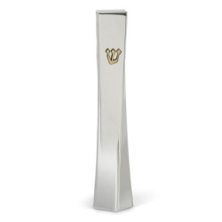 Silver-Plated Solarno Mezuzah by Hazorfim