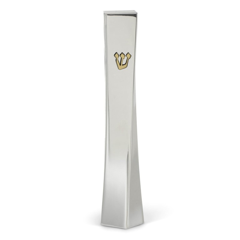 Silver-Plated Solarno Mezuzah by Hazorfim