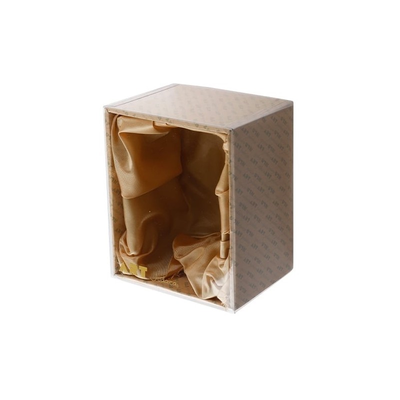 Nickel Plated Jerusalem Kiddush Cup with Saucer