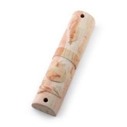 Jerusalem Stone Medium Mezuzah Case with Pomegranates - Design Option
