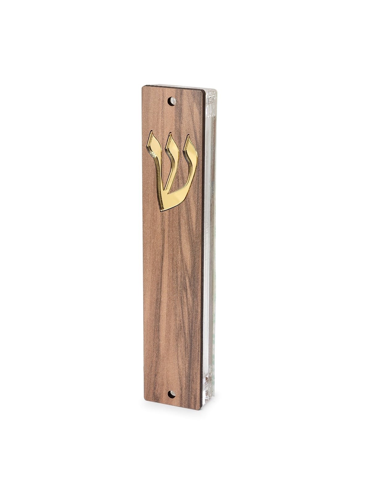 Lily Art Wooden Panel Acrylic Mezuzah Case - Color Option