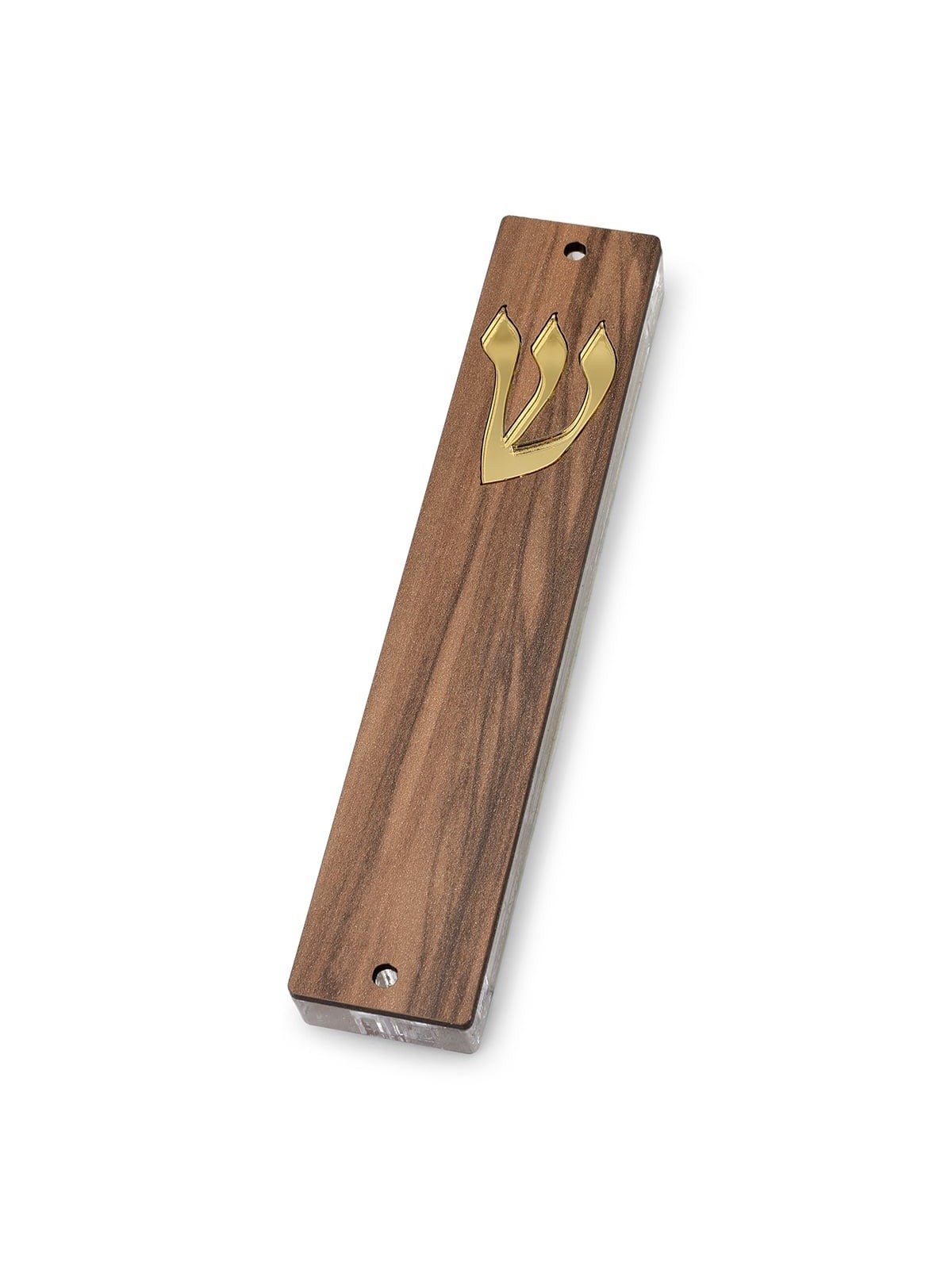 Lily Art Wooden Panel Acrylic Mezuzah Case - Color Option