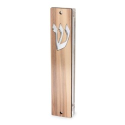 Lily Art Wooden Panel Acrylic Mezuzah Case - Color Option