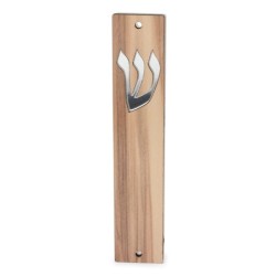 Lily Art Wooden Panel Acrylic Mezuzah Case - Color Option