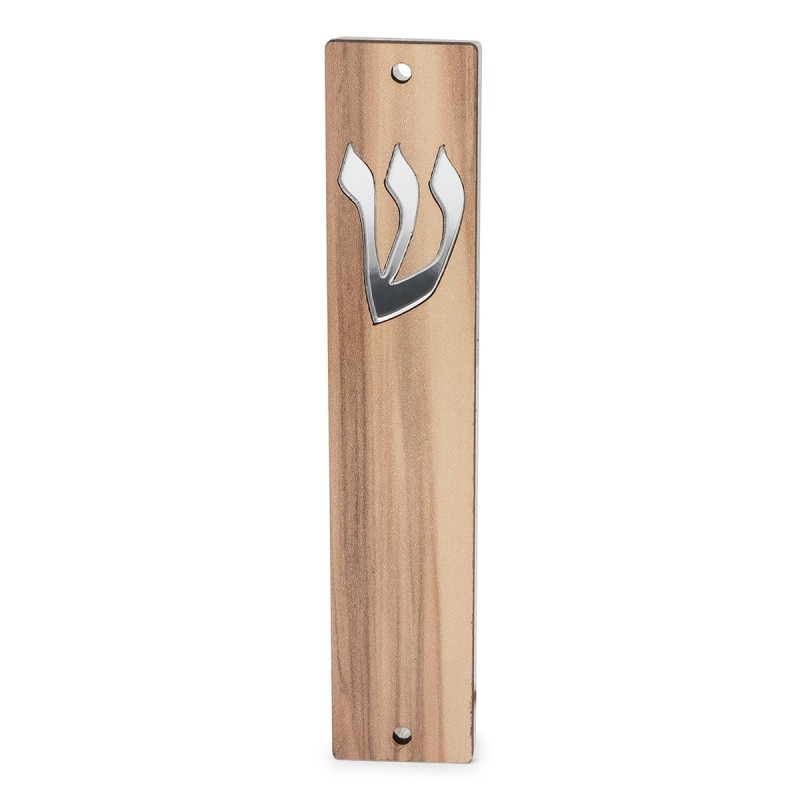 Lily Art Wooden Panel Acrylic Mezuzah Case - Color Option
