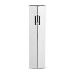 Large Silver-Plated Prism Mezuzah by Hazorfim
