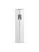Large Silver-Plated Prism Mezuzah by Hazorfim