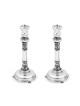 Sterling Silver Shabbat Candlesticks Filigree Deco... | Silver Judaica
