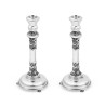 Sterling Silver Shabbat Candlesticks Filigree Deco... | Silver Judaica