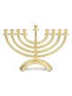 Classic Silver or Gold Plated Hanukkah Menorah