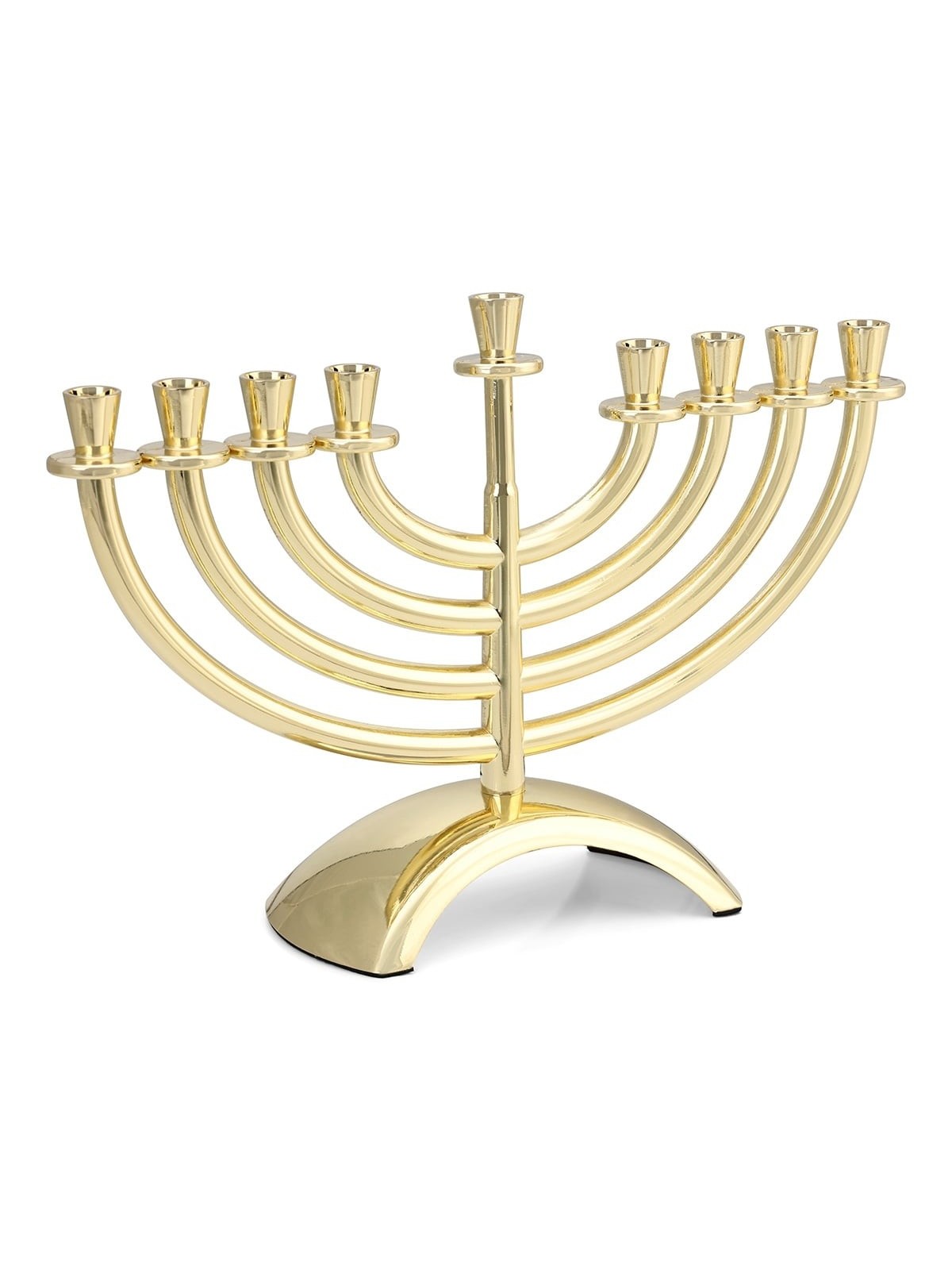 Classic Silver or Gold Plated Hanukkah Menorah