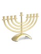 Classic Silver or Gold Plated Hanukkah Menorah