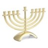 Classic Silver or Gold Plated Hanukkah Menorah