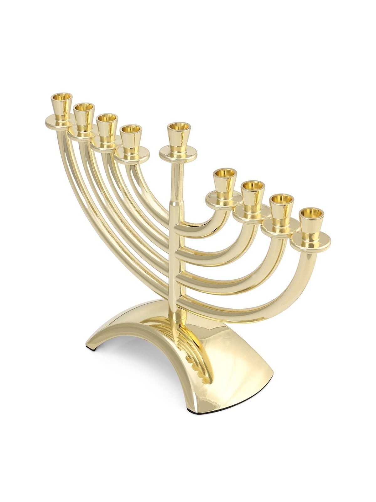 Classic Silver or Gold Plated Hanukkah Menorah