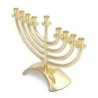 Classic Silver or Gold Plated Hanukkah Menorah