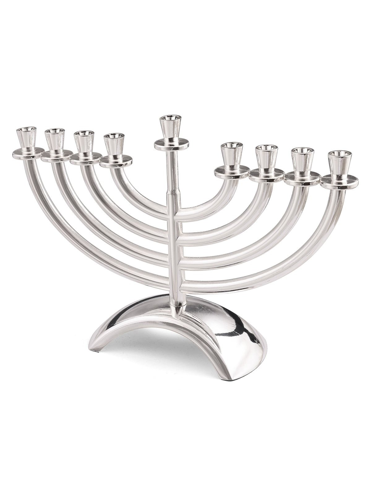 Classic Silver or Gold Plated Hanukkah Menorah