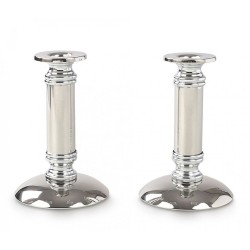 Stainless Steel Silver Candlesticks Glea... | Traditional Candlesticks