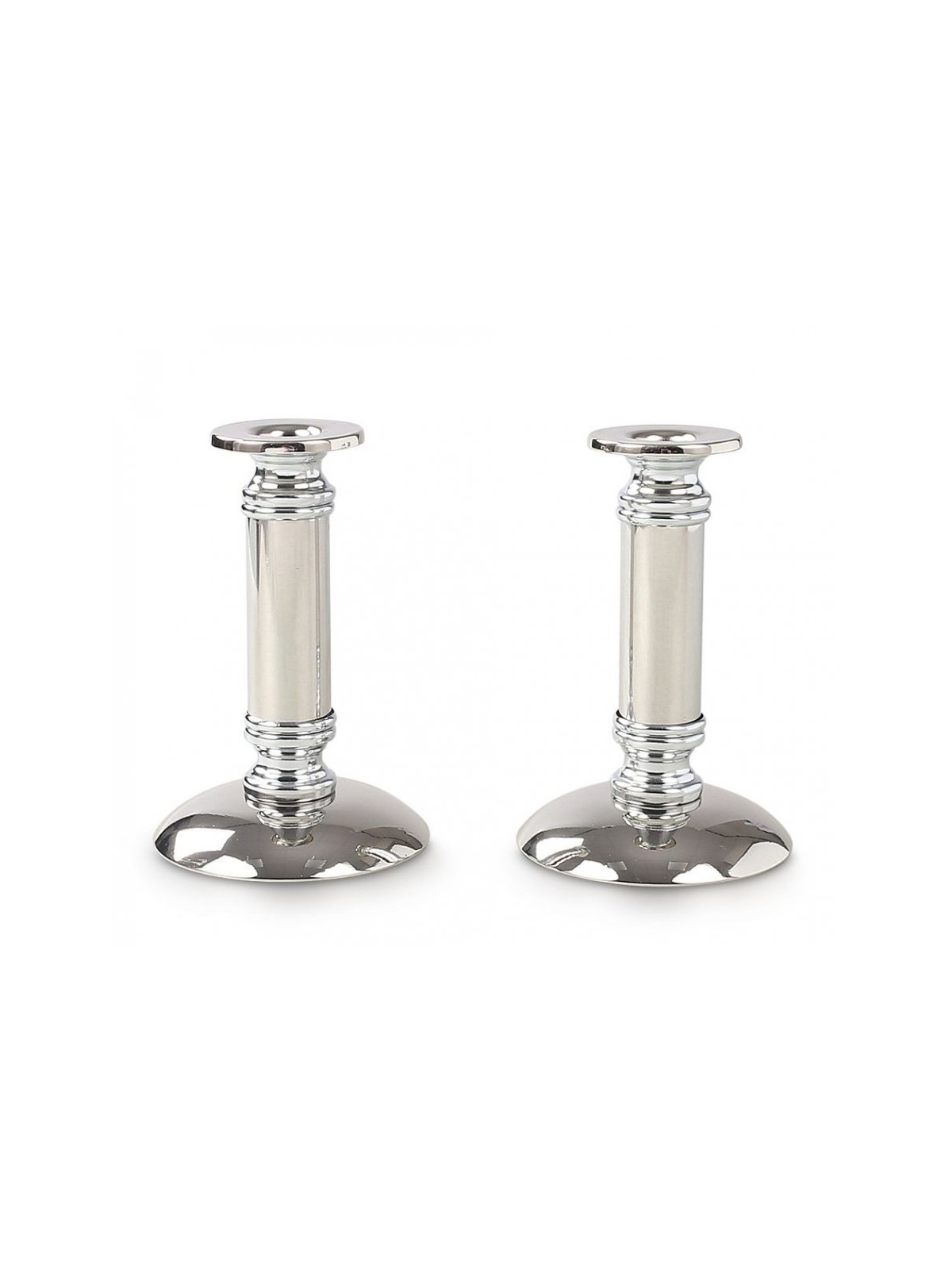 Stainless Steel Silver Candlesticks Glea... | Traditional Candlesticks