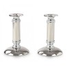 Stainless Steel Silver Candlesticks Glea... | Traditional Candlesticks