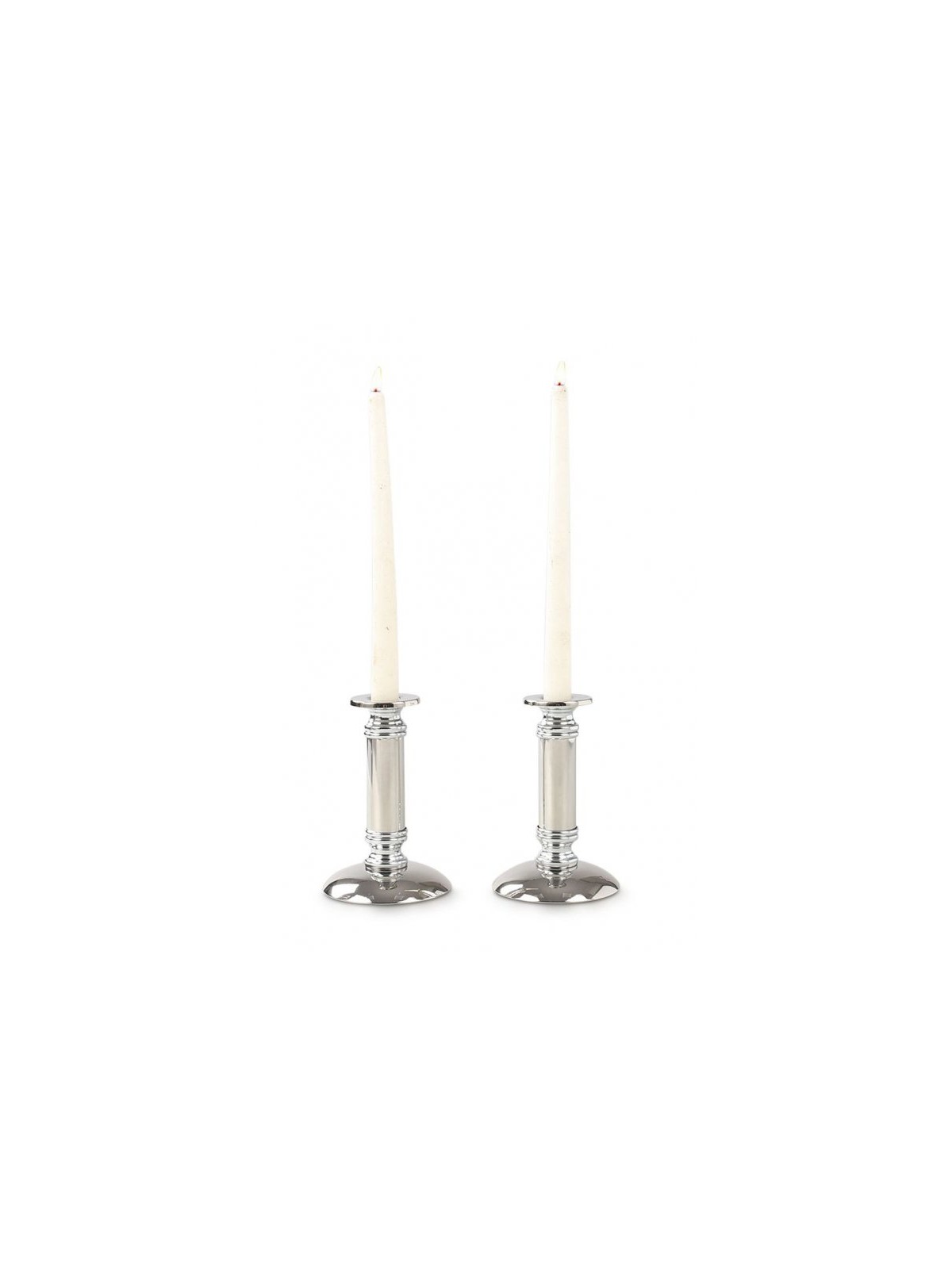 Stainless Steel Silver Candlesticks Glea... | Traditional Candlesticks