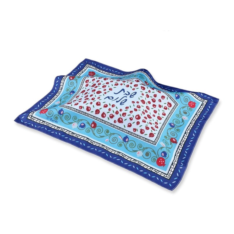 Concentric Rectangle Pomegranate Bamboo Challah Cover