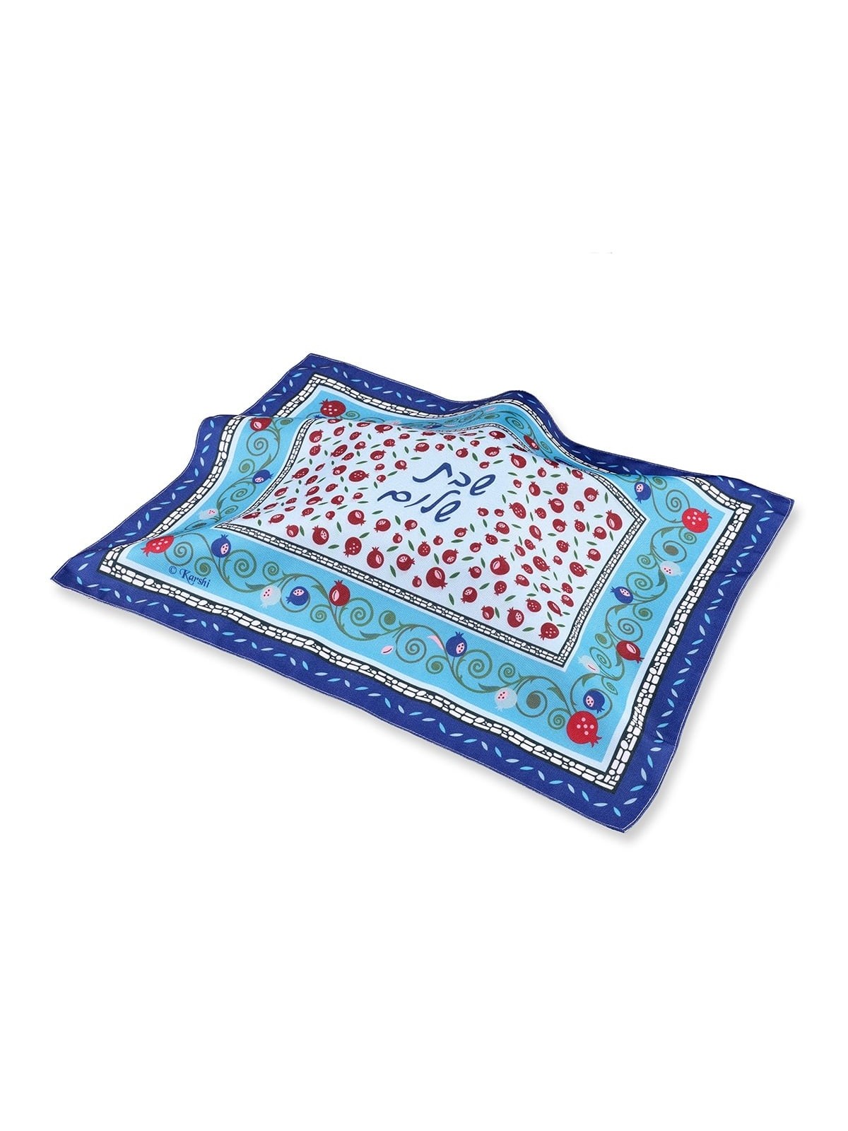 Concentric Rectangle Pomegranate Bamboo Challah Cover