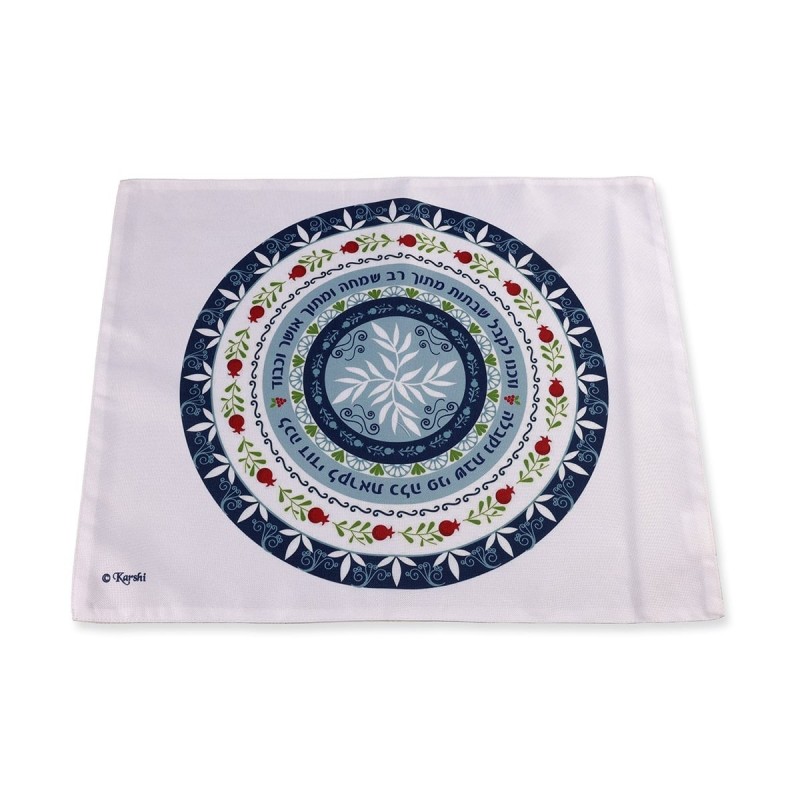 Concentric Circle Pomegranate Bamboo Challah Cover