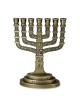 Seven Branch Menorah - 12 Tribes of Israel (Variety of Colors)