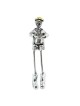 Silver-Plated Shelf Drummer Figurine with String Legs