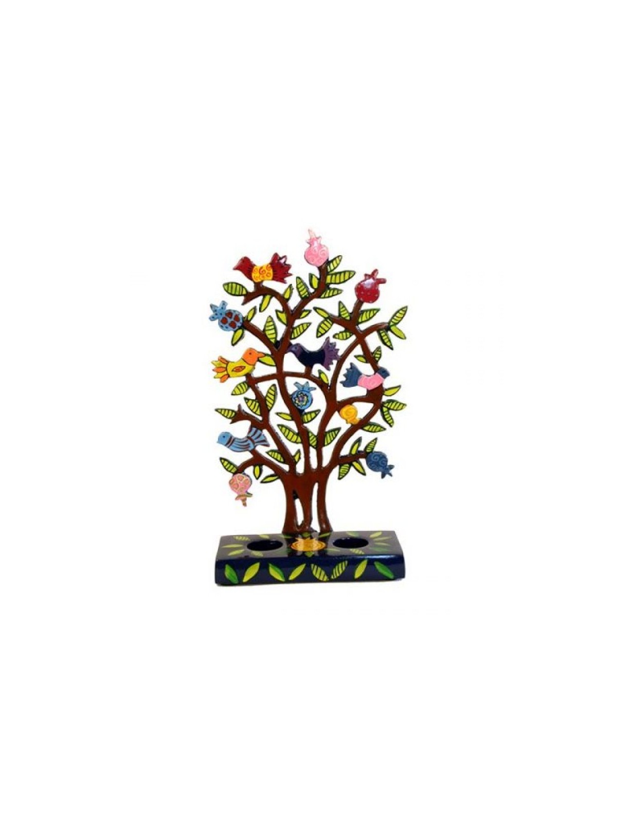 Yair Emanuel Hand Painted Laser Cut Candl... | Candlesticks by Emanuel